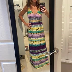 Max and Cleo fun colorful maxi dress